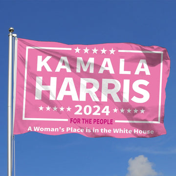 3Jflag  90x150cm Kamala Harris 2024 Flag A Woman's Place is in the White House Election funny flags Polyester tapestry